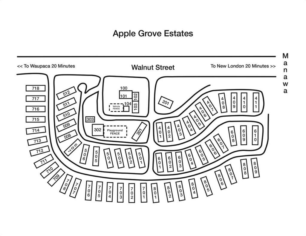 Apple Grove Lot Layout